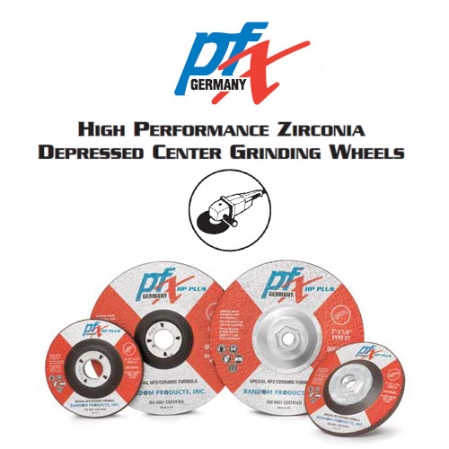 PFX HP Pipeline Zirconia Grinding Wheel (10 per Box) 5" x 1/8" x 5/811"